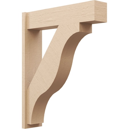 Ekena Millwork 7 1/2-in W x 30-in D x 38-in H Funston Block Rough Cedar Woodgrain TimberThane Outlooker, Primed Tan OUTUR075X30X38FST44RCPR